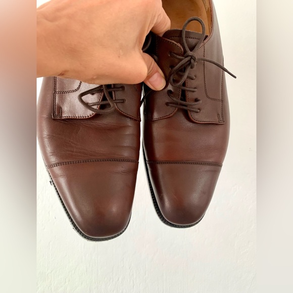 Men’s Ralph Lauren Brown Leather Oxford Dress Shoes - 9.5 Made in Italy main image 5